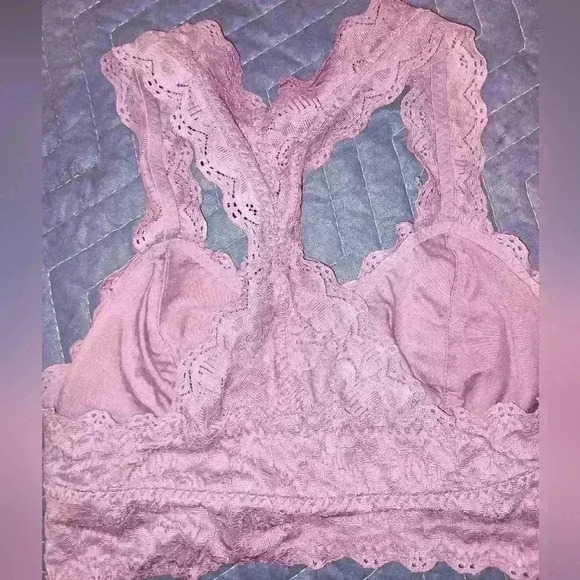 SALE Elegant Pink Lace FELINA Bralette-2 FOR $15 SALE (#528) - Picture 2 of 6